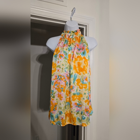Floral Halter Neck Top - Picture 1 of 3